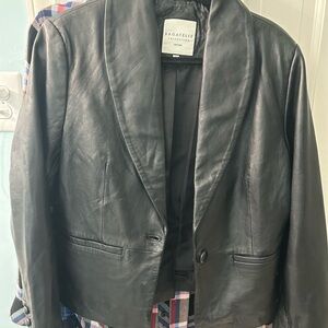 Boston Proper Butter Leather Jacket